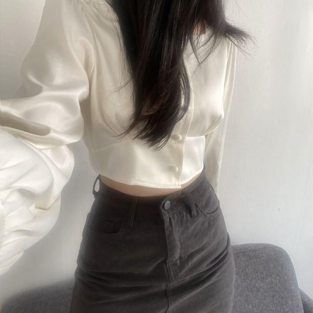 [주문폭주/베스트] 글로우 스퀘어 블라우스 glow square blouse