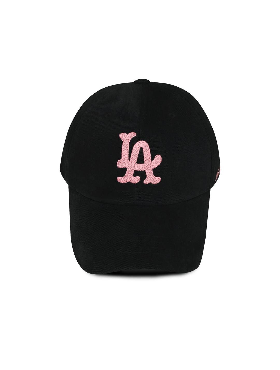 [NEW!] LA 체인 스티치 코튼 볼캡 - 핑크 블랙