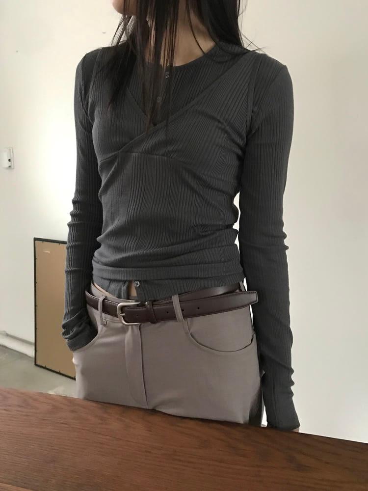 [미엔느] harmony set top / 하모니 세트 탑 (3col)