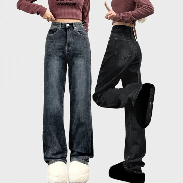 *롱다리핏*[숏,기본,롱][S~2XL] heat warm banding semi wide denim! 2col