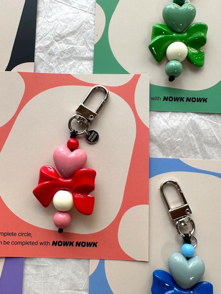 Packaged heart Keyring