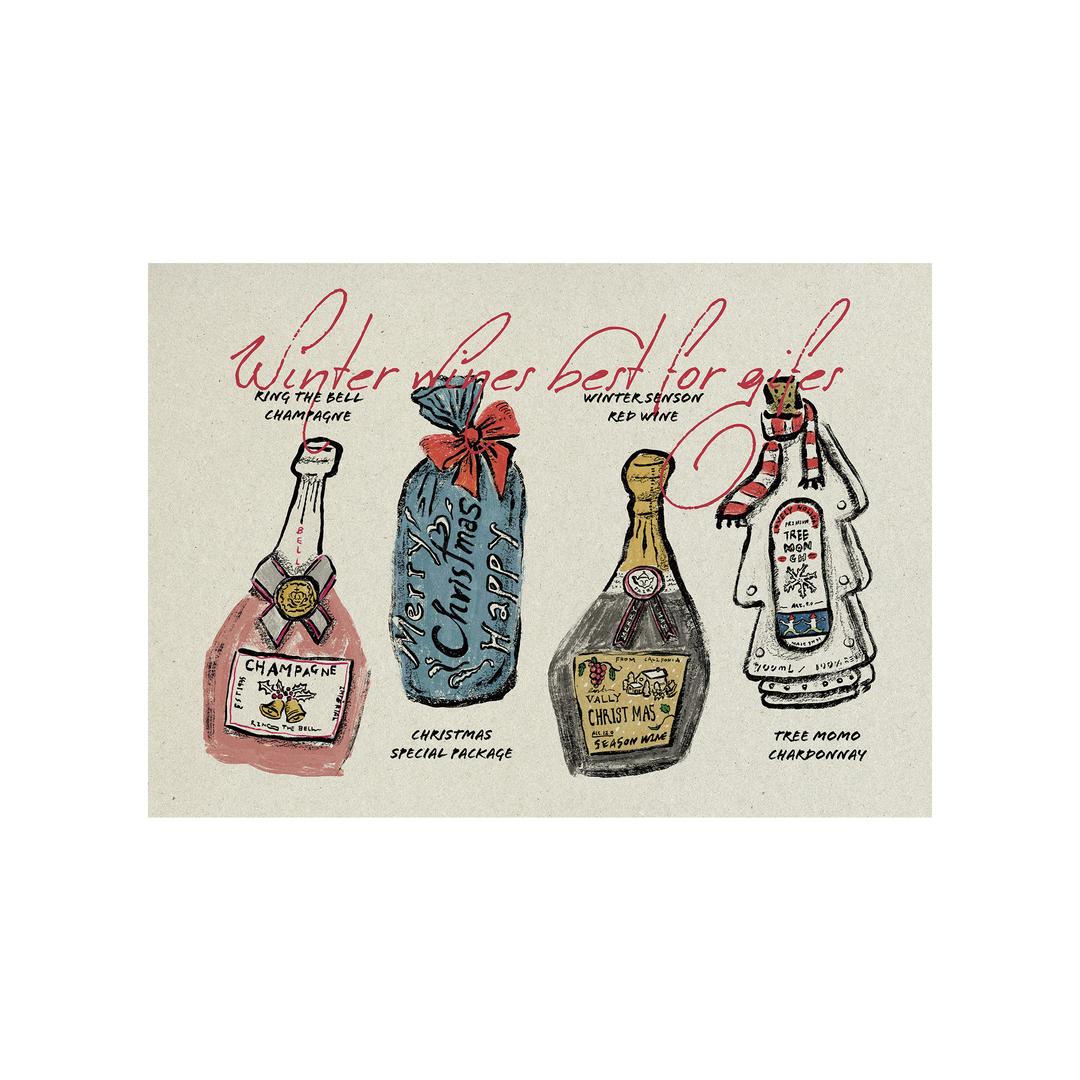 [Poster&Card] Wines best for gifts