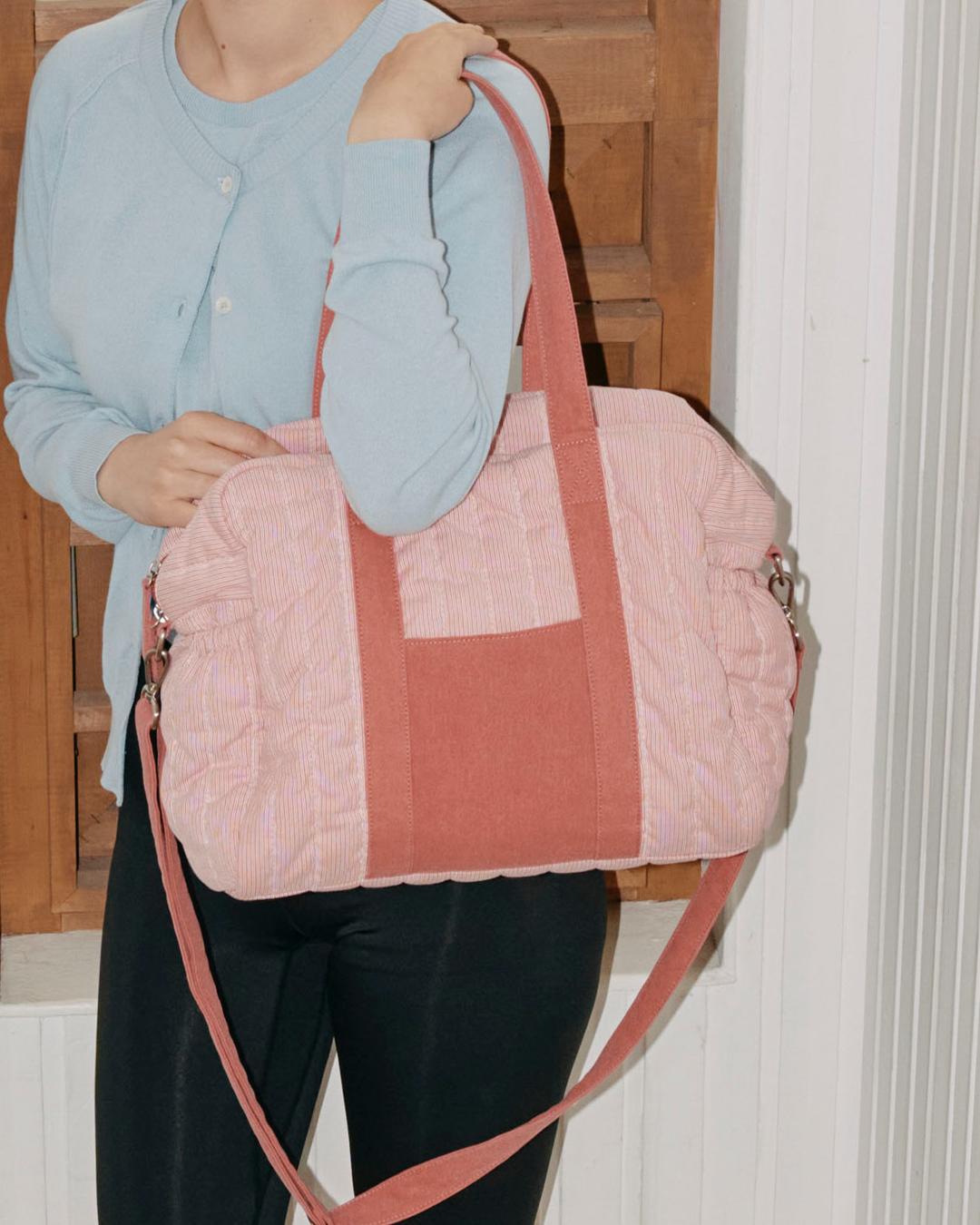 (2nd)COSY BAG _ pink stripe