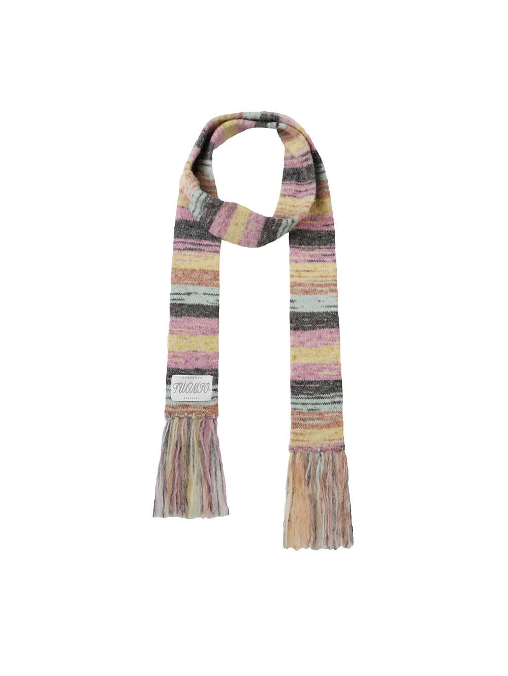 STRIPE FRINGE MUFFLER [MULTI]