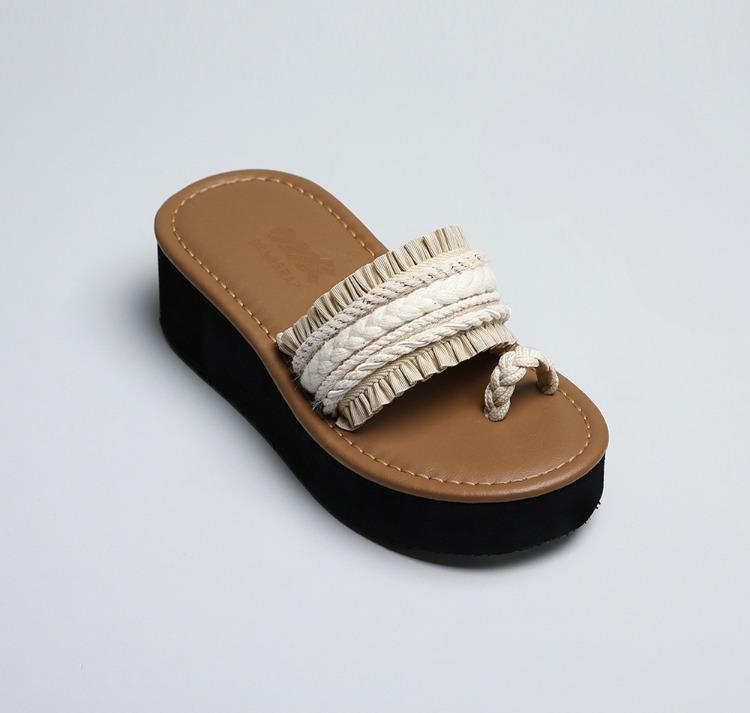 레이아 베이지브라운ㅤ[블랙5CM]