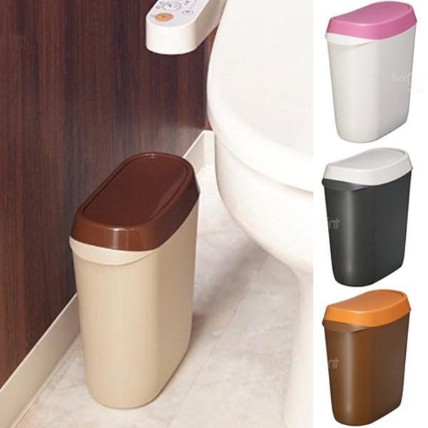이세토 펜델 슬림 휴지통 화장실 화장대 공부방 거실 스윙뚜껑 쓰레기통
