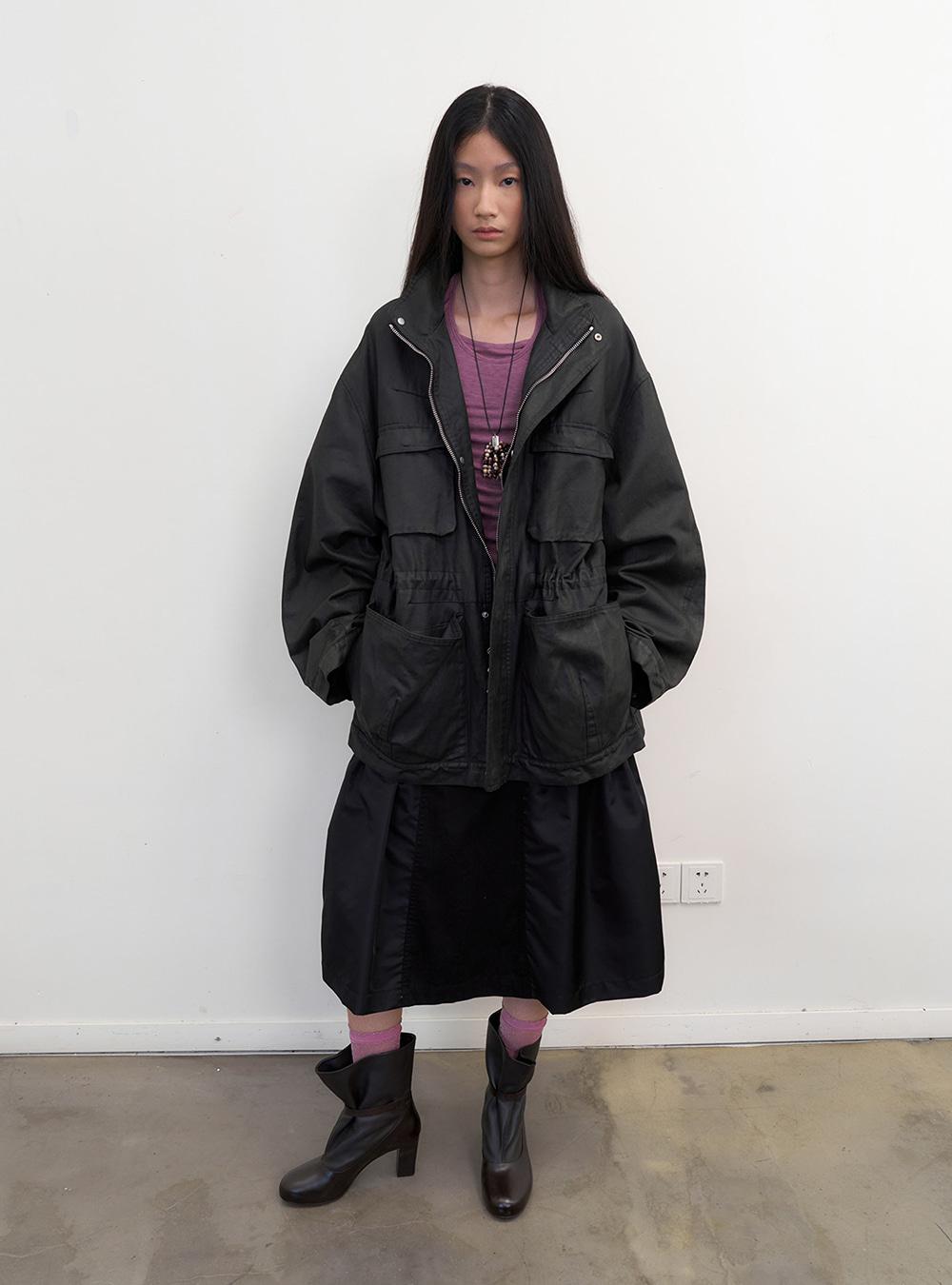 Retro-Inspired Waxed Work Jacket