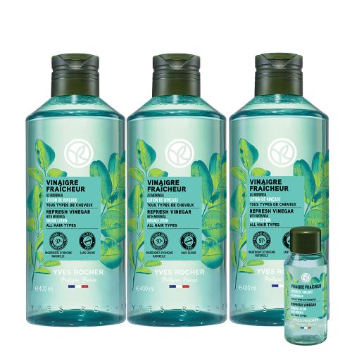 모링가 리프레쉬 헤어 식초(딥클렌징) 400ml 3개 (+50ml 1개)