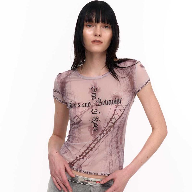 GUNS AND ROSES MESH TOP (SKIN)
