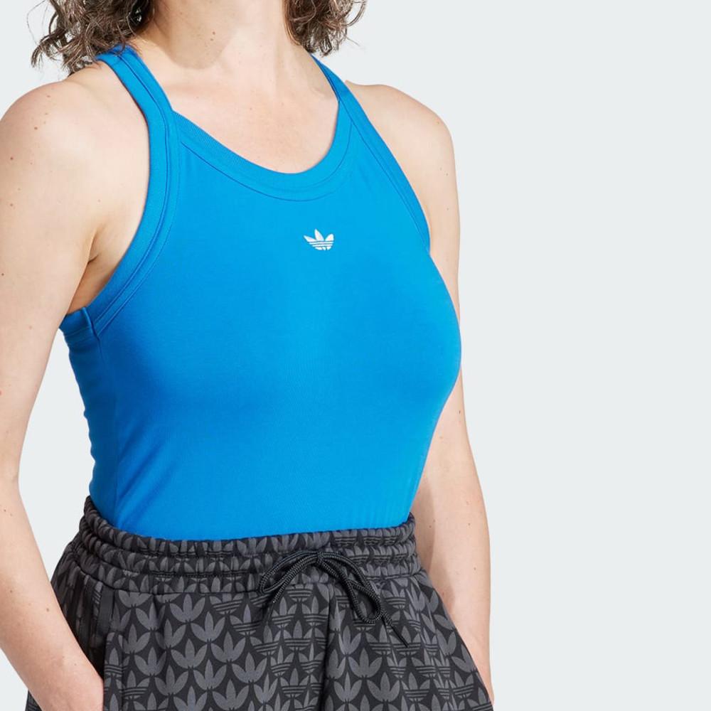 아디다스 우먼 프리미엄 에센셜 탱크탑 블루 버드 IL1856