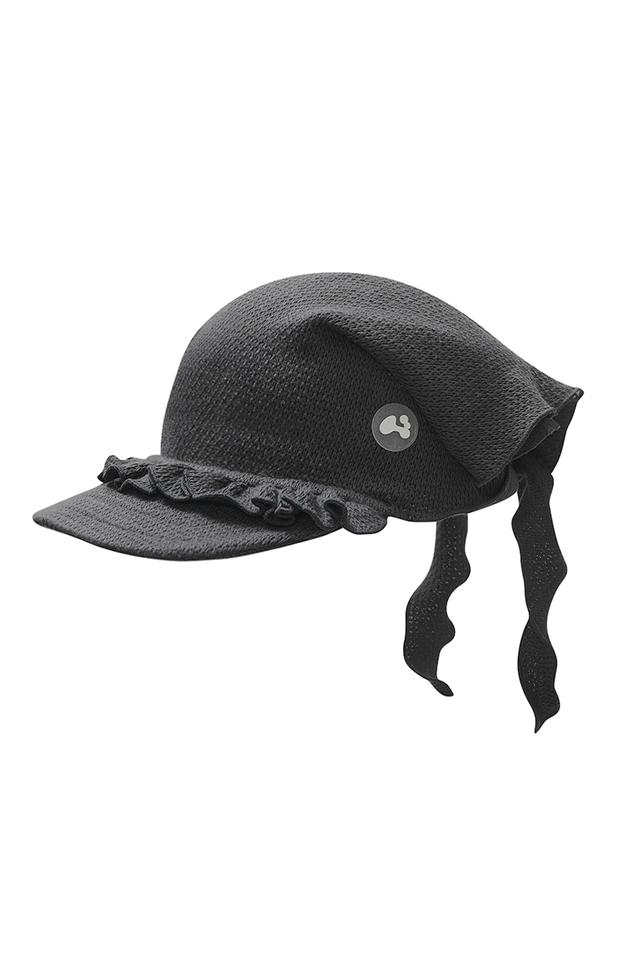 Frill winter visor cap (Charcoal)