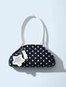Dot Cozy Dumpling Bag Navy