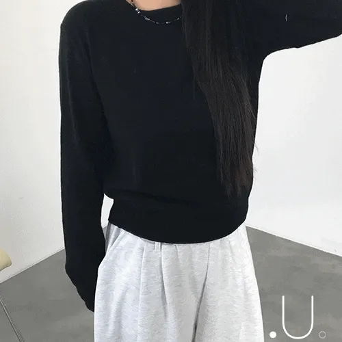 [🎄기간한정세일🎄/캐시미어혼방🤎/간절기강추템] 마드 라운드넥 니트