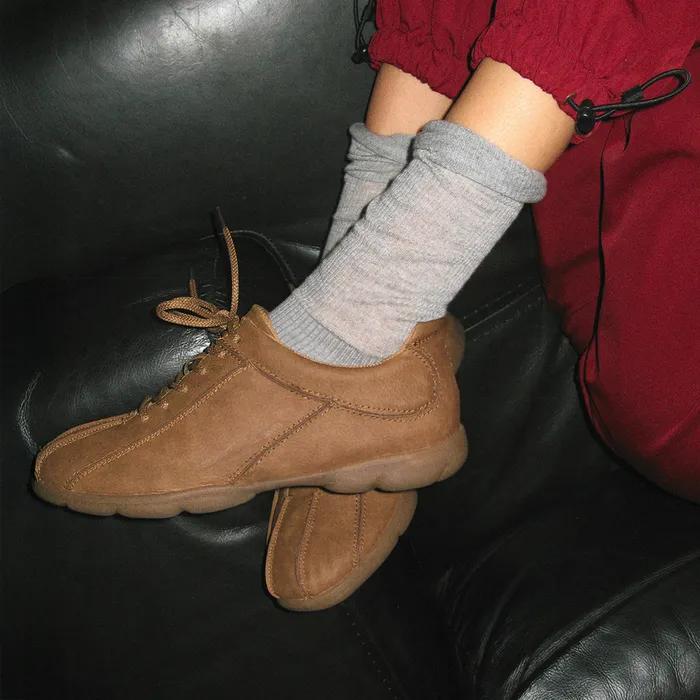 [7차입고완료] Fuzzy 0021. Stiched Lace-Up - 4colors