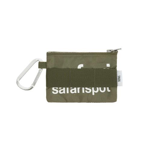 BASIC SAFARI KEYRING CARD WALLET (OLIVE)