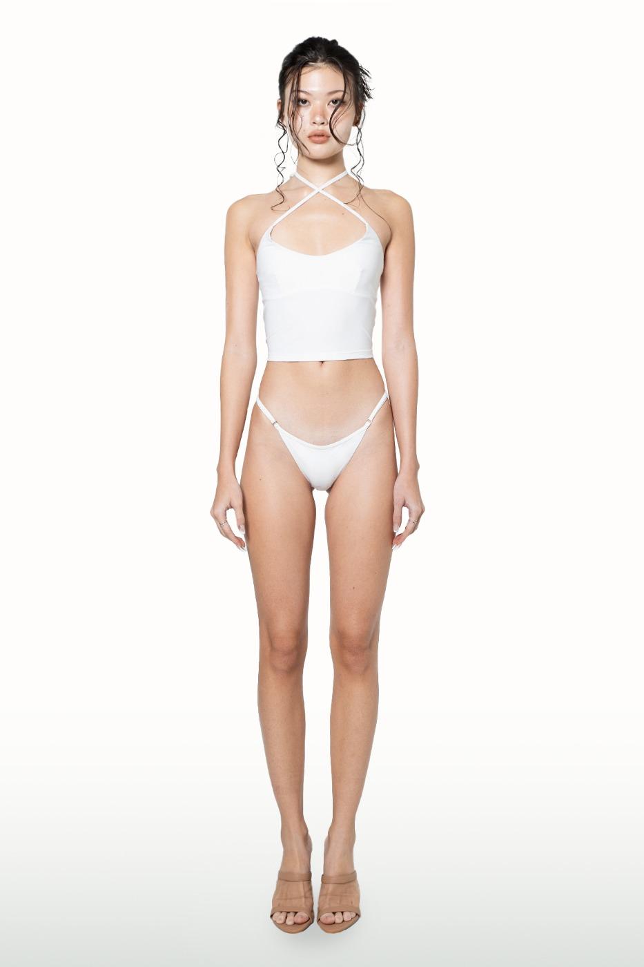 Adore halter bikini - white