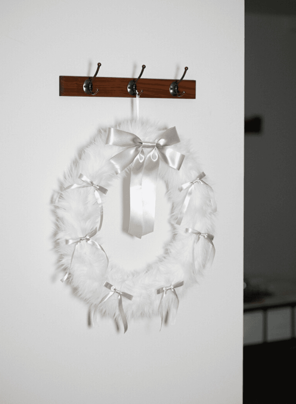 Kikou🥚FURRY RIBBON WREATH - L