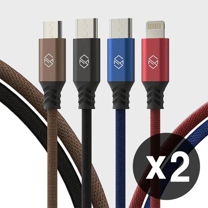 1+1 더치 고속 충전 케이블 C타입 8핀 5핀 케이블