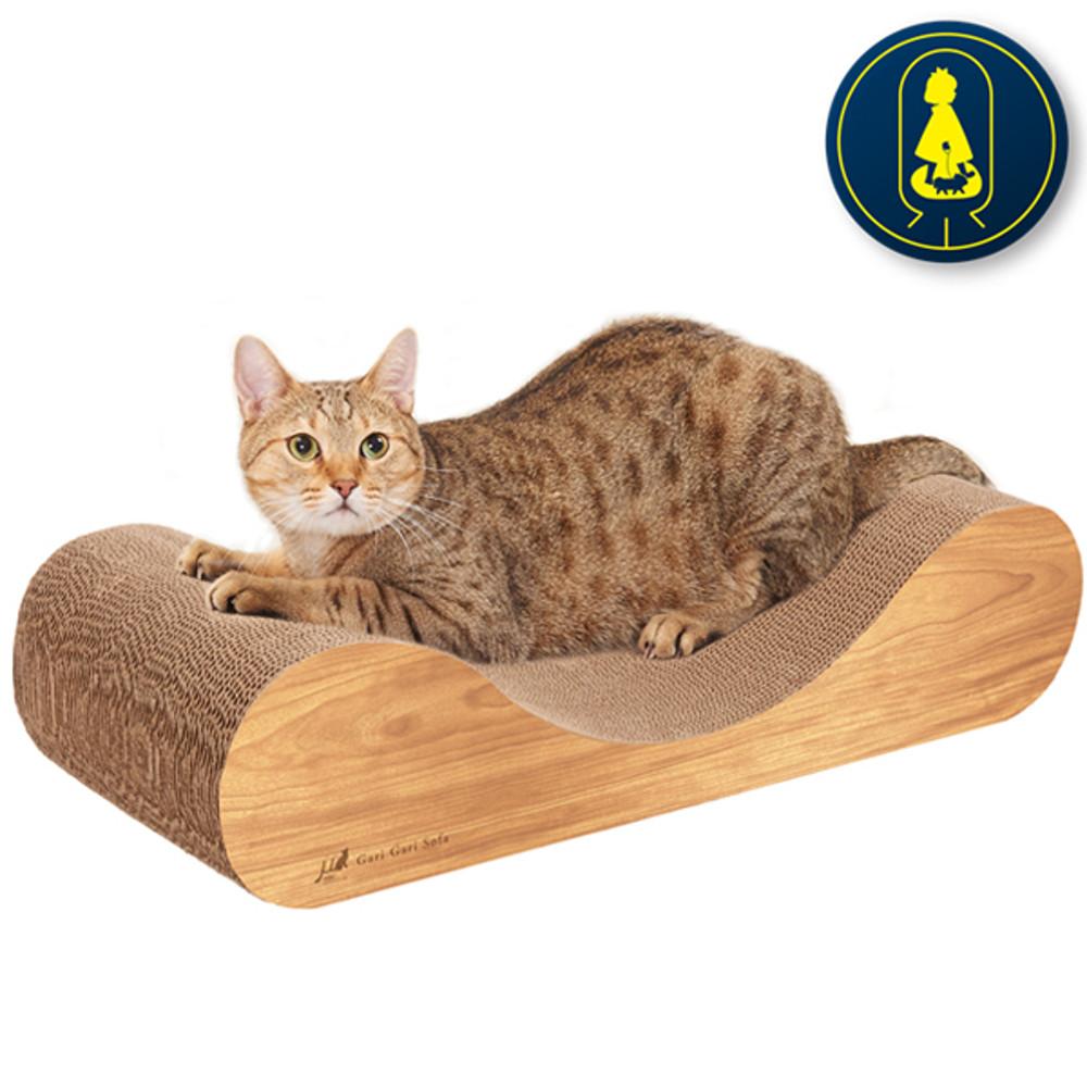 (노마진행사+무료배송) 가리가리 고양이 스크래쳐 소파 라이트브라운 평판