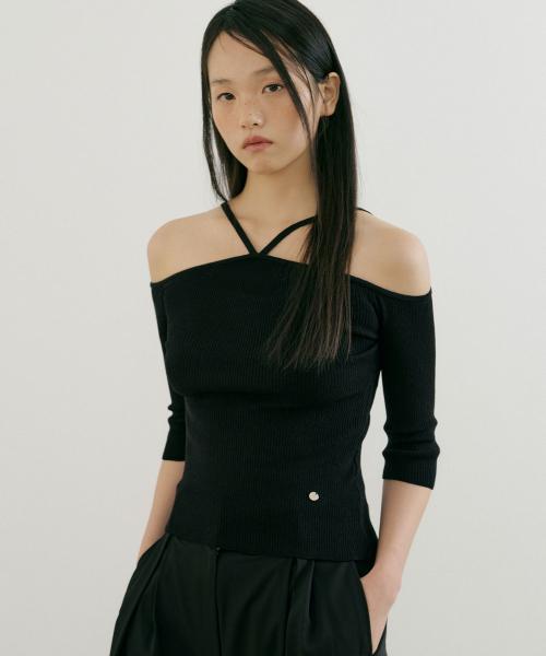 V-Strap Knit (black)