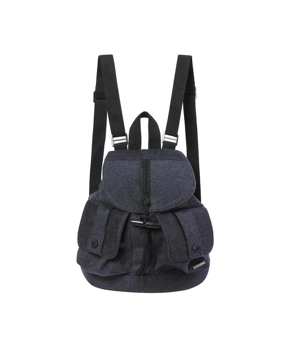 Toggle wool backpack CHARCOAL