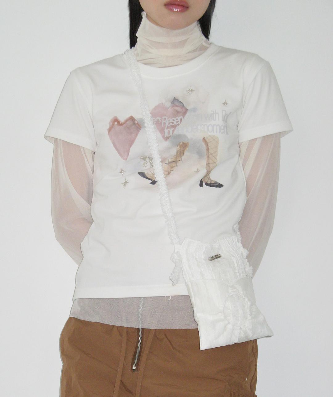 Soft Embroidery T-Shirt [Off White]
