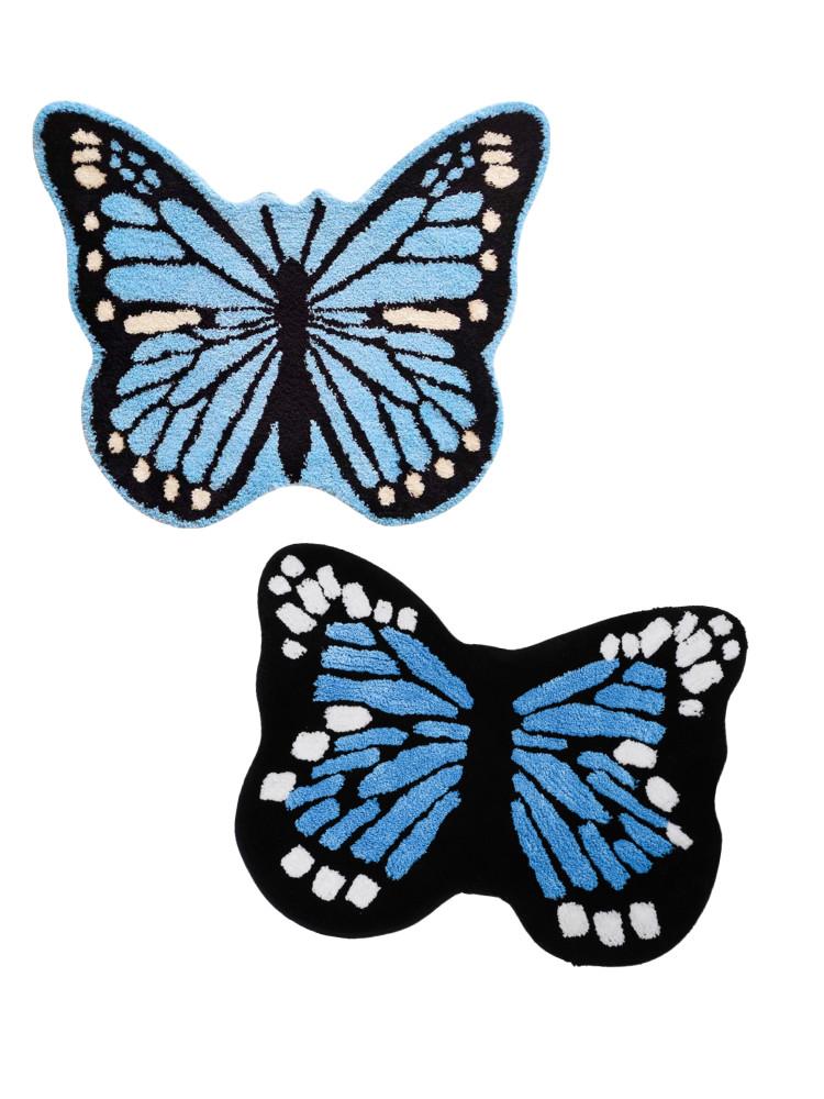 수심 Butterfly Rug 나비 러그 y2k 감성 레트로 유니크 카펫 발매트 침실