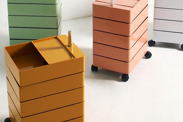 [오늘의딜] 5단 360도 회전 이동식 네모 트롤리 6colors