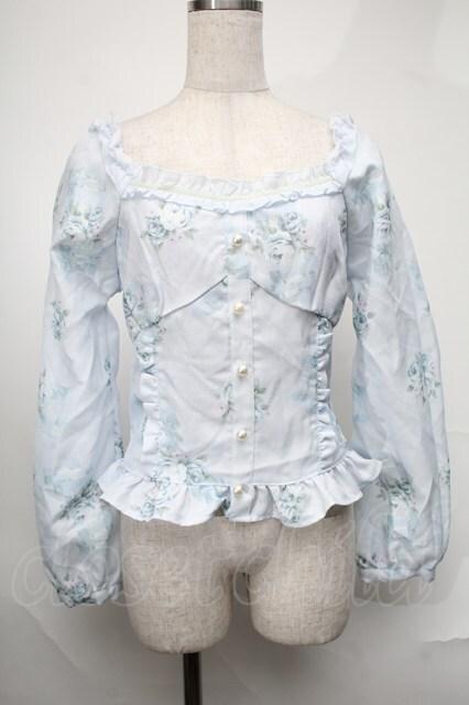 LIZ LISA / スウィートローズセットアップ  サックス S-25-08-20-014-LO-OP-HR-ZT142