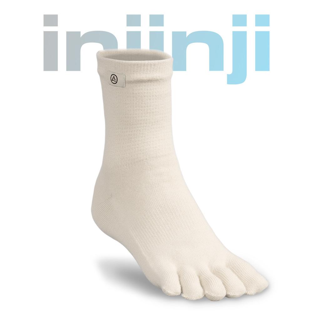 러너 세미크루 Ivory(아이보리) 쿨맥스 러닝 중목 양말