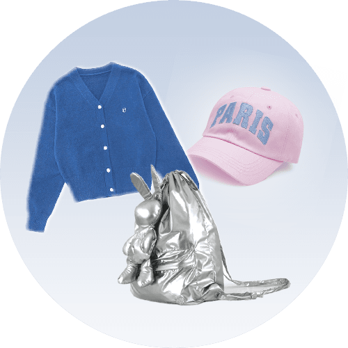 Girls Stripe Sweatshirt [Pink]