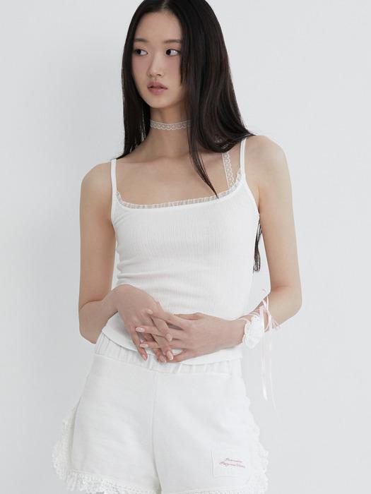 [3차 리오더] Frill lace Sleeveless(IVORY)