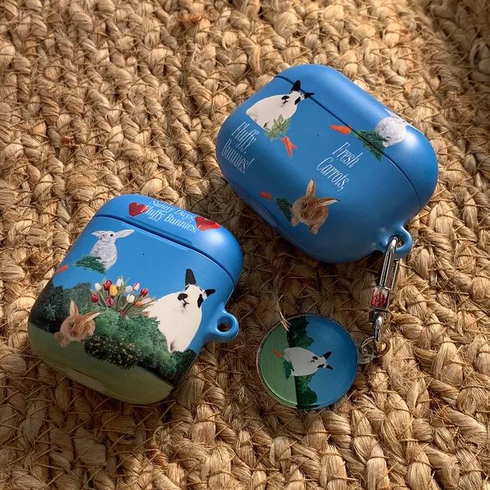 fluffy bunnies 디자인 [hard 에어팟케이스 시리즈]