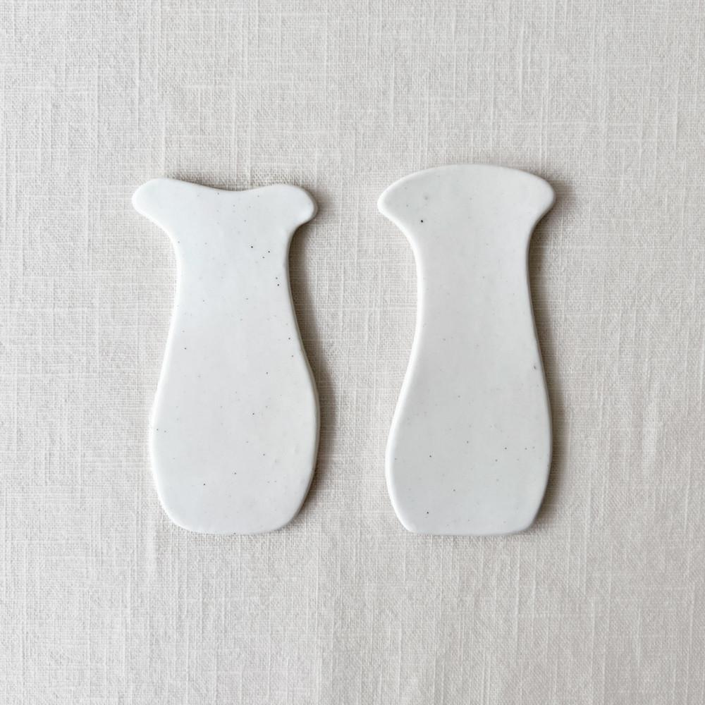 [요일] 하얀 모양 - 새송이 버섯 수저받침