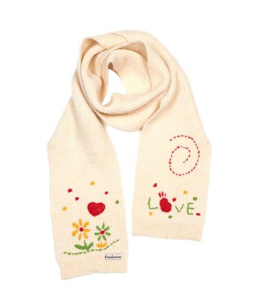 NEEDLE POINT MUFFLER ivory
