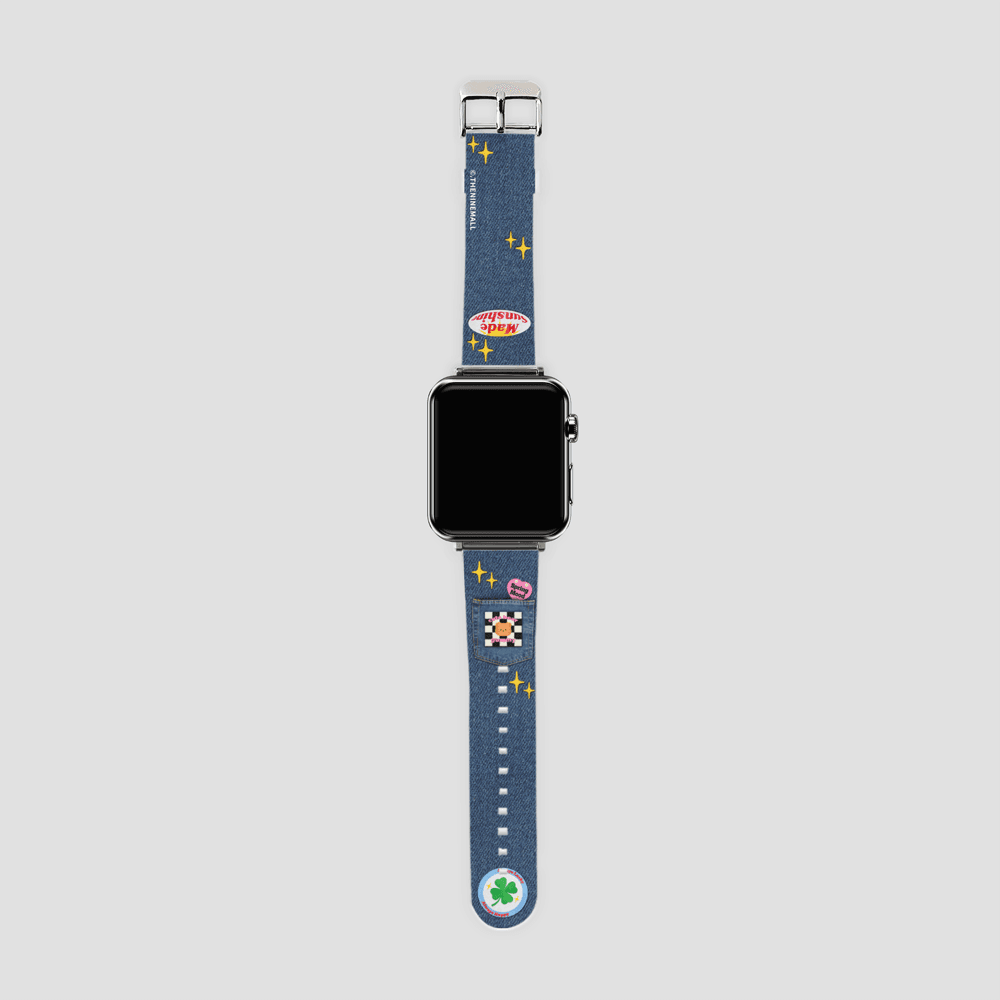 gummy patch denim 애플워치 스트랩