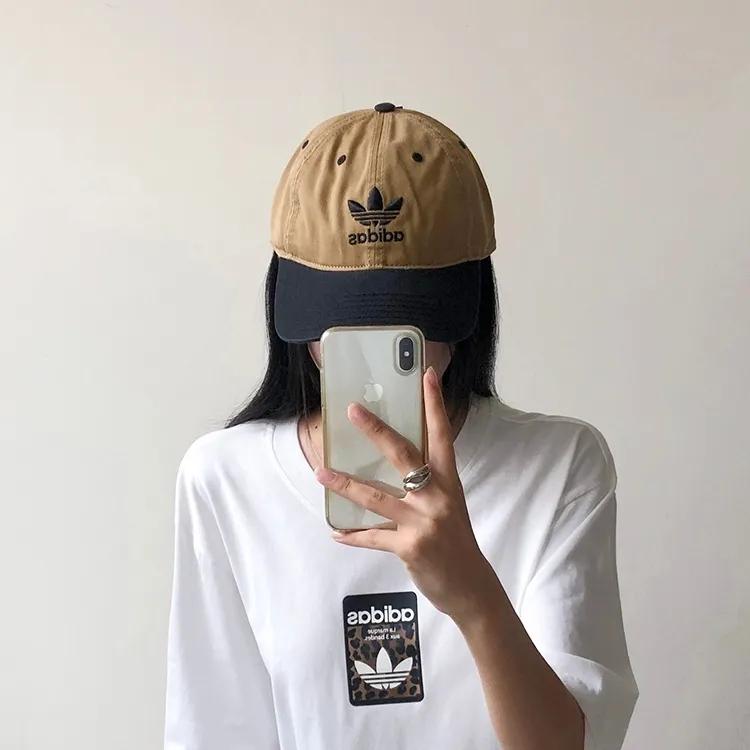 아디다스 남녀공용 오리지널 릴렉스핏 트레포일 커피 블랙 투톤 야구모자 볼캡 5369