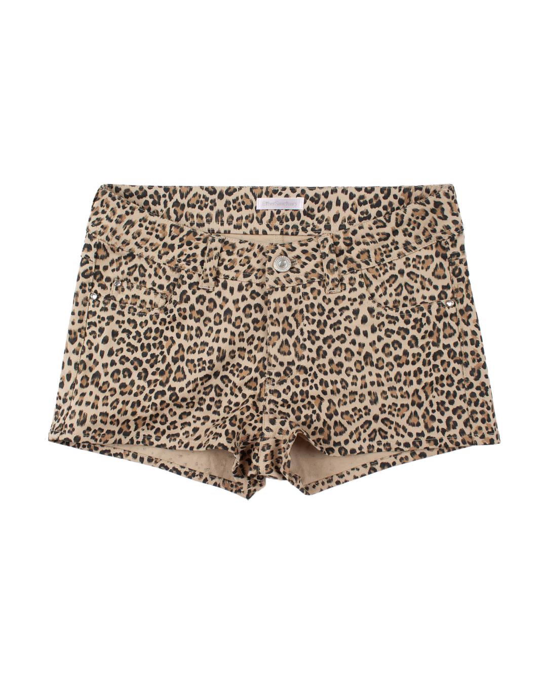 Leopard Shorts (Beige)