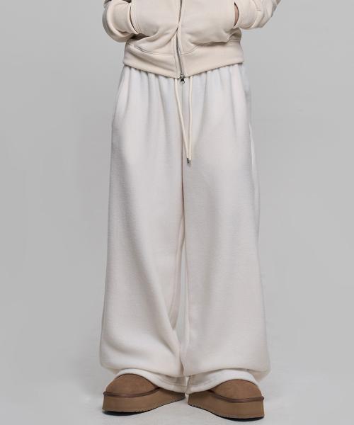 플리스 라인 팬츠 아이보리