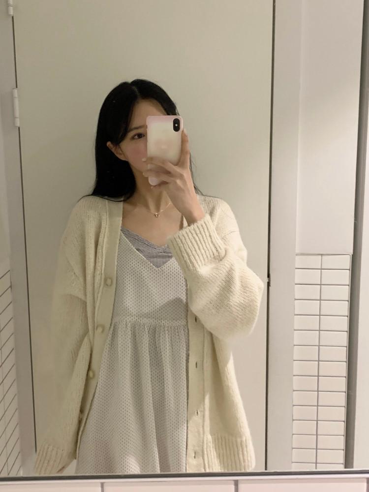 몰리 오버핏 가디건