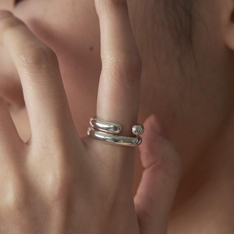 layered stem ring (세트)