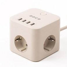 보코 USB 멀티탭 3구 2m 크림