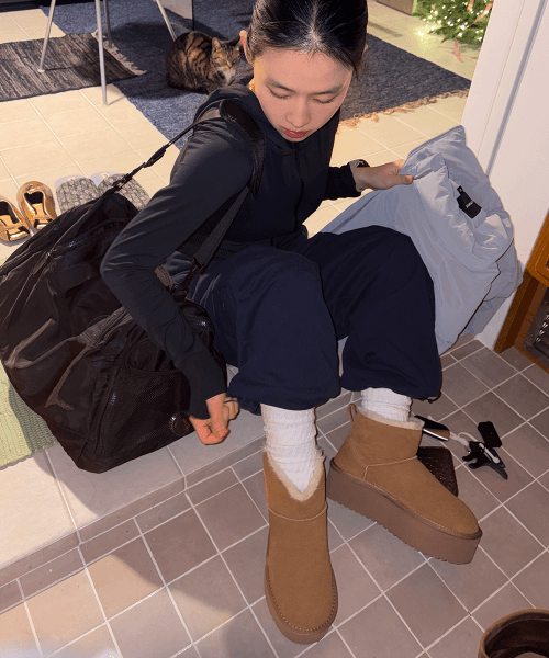 허그 플랫폼 부츠 XFK4SB1805