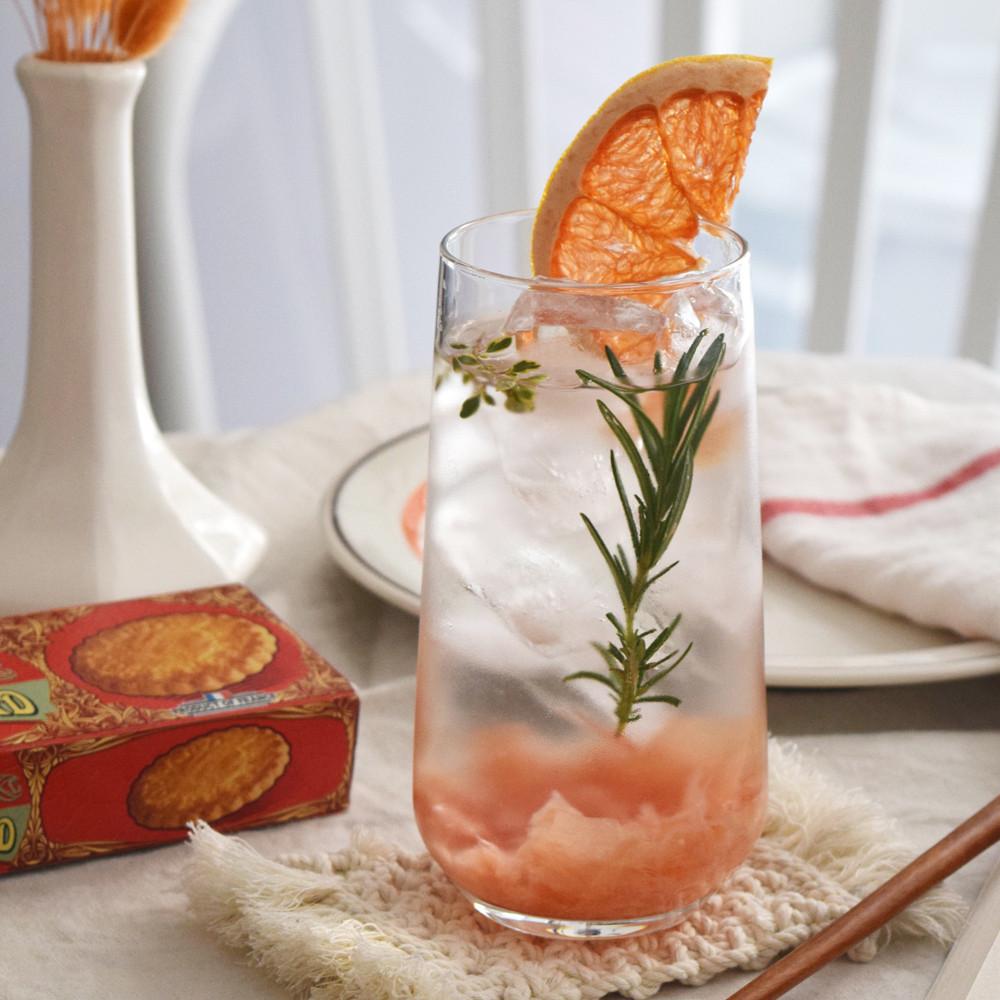 홈카페 롱글라스 에이드잔 예쁜 유리컵 고블렛 맥주잔 하이볼잔 465ml