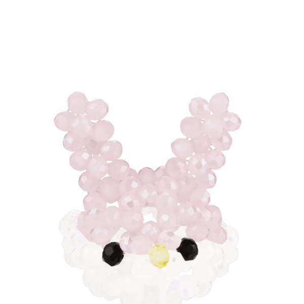 Rabbit Beads Ring (Baby Pink)