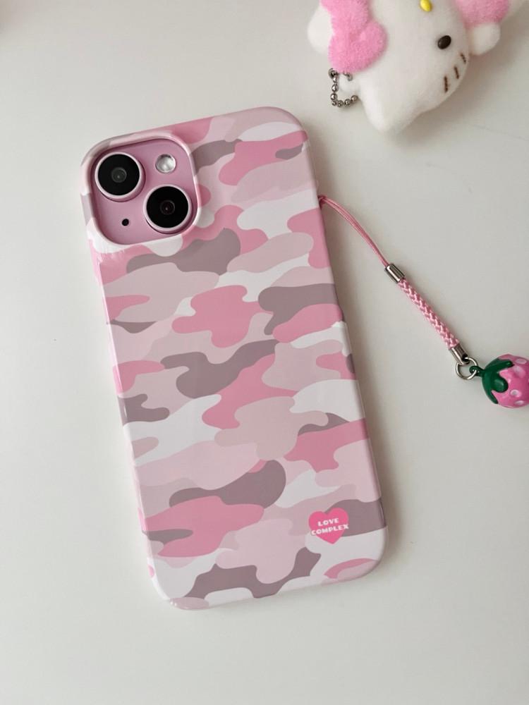 brown pink camo hard phone case iphone5
