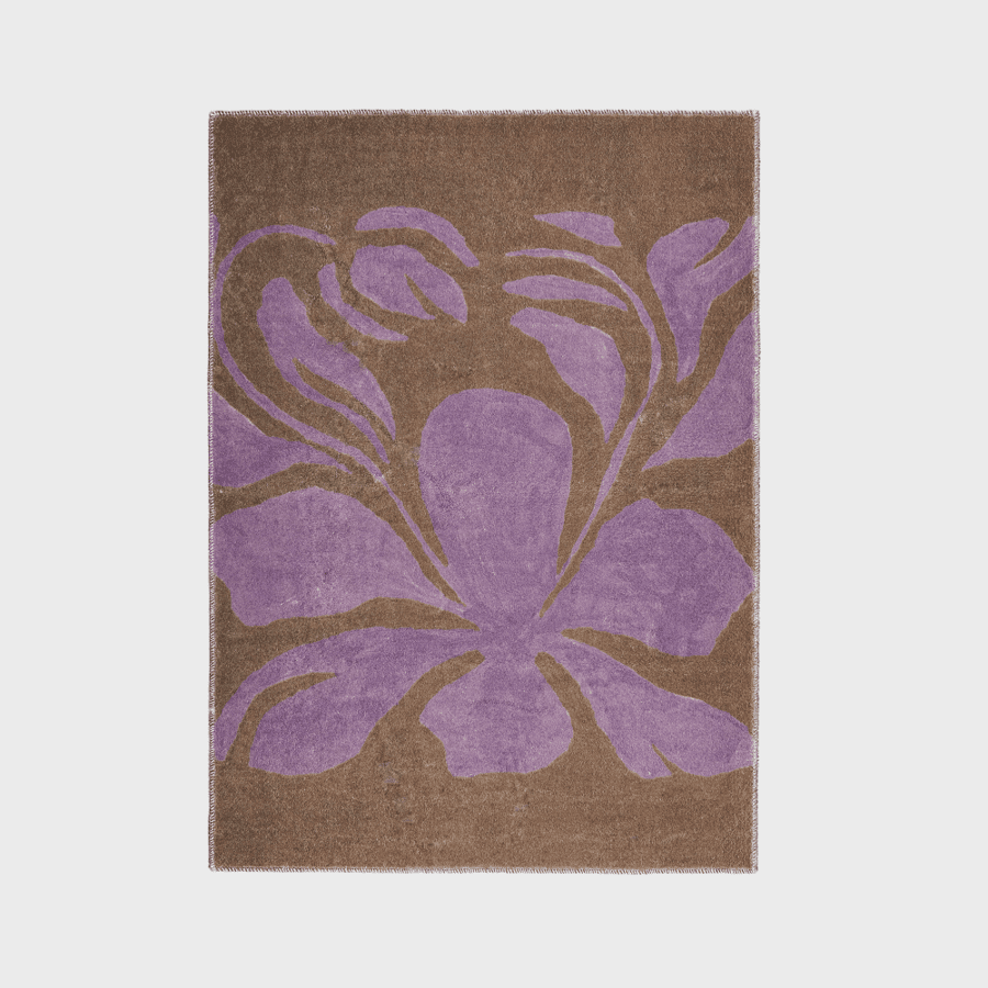 Art collection_Bold bloom rug lilac