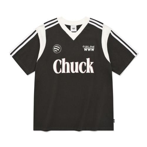 Chuck Uniform V-Neck T-Shirt, Charcoal