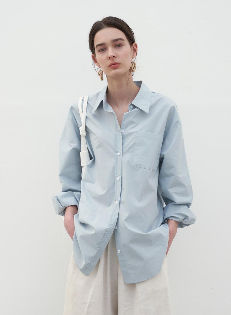 HARD ONE POCKET SHIRTS_SKY BLUE