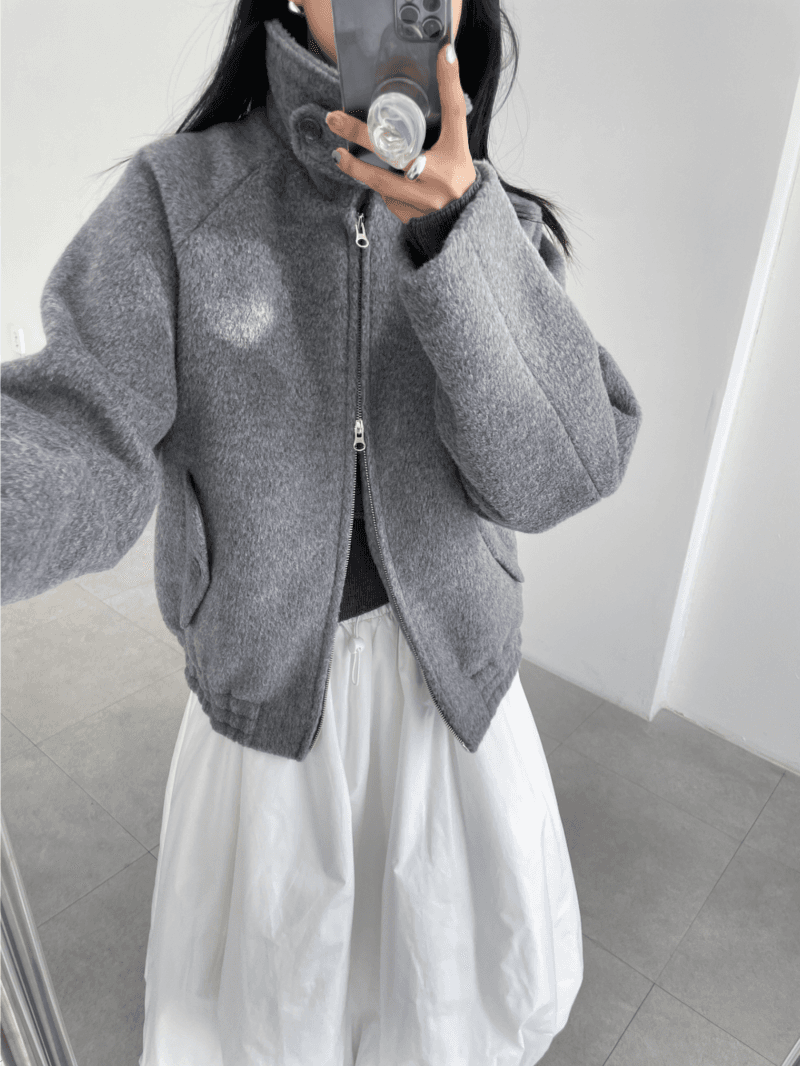 wool 35) quilting 2way blouson (2color)